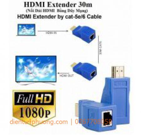 HD EXTENDER 30M ( NỐI DÀI HDMI BẰNG DÂY LAN )