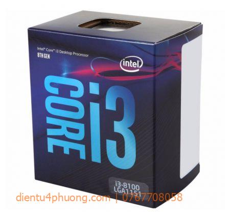 CPU intel I3-8100TRAY KO FAN-THẾ HỆ 8