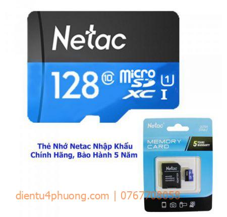 THẺ NHỚ MICRO SD NETAC 128G CLASS 10 BOX