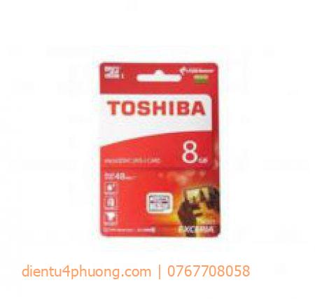 Thẻ nhớ Micro SD 8G TOSHIBA CLASS 10 BOX ĐỎ