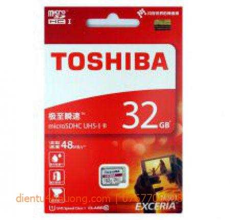 Thẻ nhớ Micro SD 32G TOSHIBA CLASS 10 BOX ĐỎ
