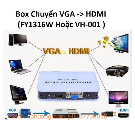 BOX CHUYỂN VGA SANG HDMI ( VH-001 )