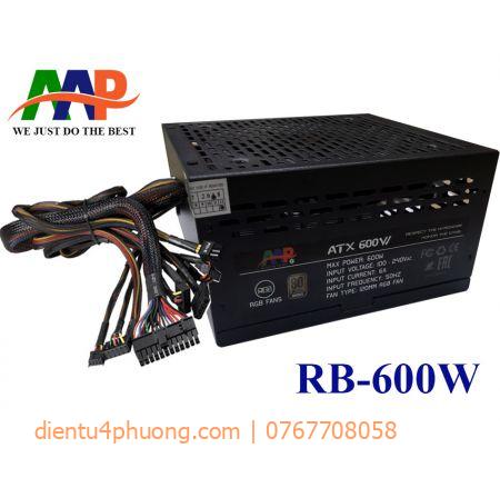 Nguồn AAP RB-600W Box Chính hãng (Fan led 12cm, nguồn phụ VGA)