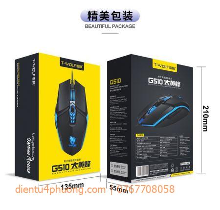 MOUSE T-WOLF G510 LED GAME USB