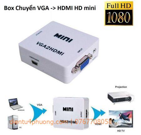 Box CHUYỂN VGA RA HDMI HD MINI