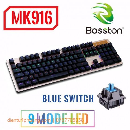 Bàn phím cơ Bosston MK-916 blue switch chính hãng