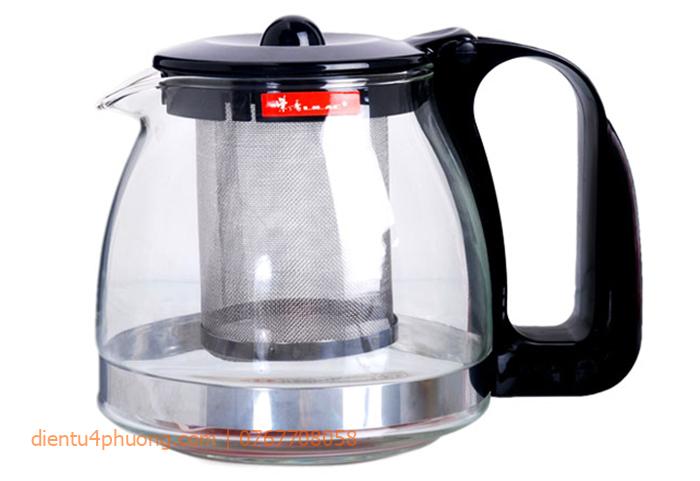 Bình Lọc Trà Bằng Thủy Tinh Cao Cấp Sang Trọng LiLac 700ml